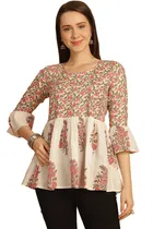 Cotton Printed Top for Women 