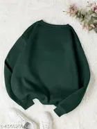 Fleece Sweatshirt for Women, Green 