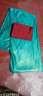 Lycra Solid Saree for Women 