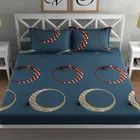 Polycotton Fitted Elastic Double Bedsheet 