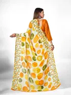 Georgette Printed Saree for Women 