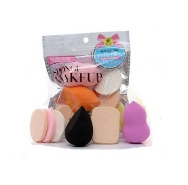 Makeup Beauty Blender Sponge Puff (Pack of 6, Multicolor) (SE-10)