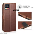 AESTMO Leather Back Finish Flip Case Cover for Realme 8 5G / 8s 5G / Narzo 30 5G 