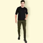 Lycra Nylon Logo Printed Track Pant for Men 