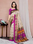 Mysore Silk Printed Saree for Women 