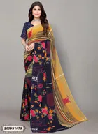 Georgette Printed Saree for Women 