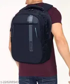 Rubber Backpack for Men & Women, Black