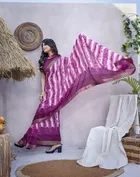 Georgette Printed Saree for Women 