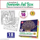Harmony Designs Mandala Art Box – 3 Creative Mandala Coloring Sets for Kids & Adults | Stress Relief, Mindfulness, Relaxation, Artistic Expression, Fine Motor Skills, Home & Travel Fun | Gift for Birthday, Holidays, Art Enthusiasts