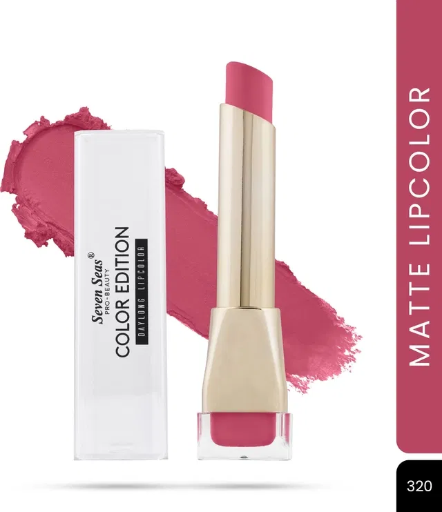 Seven Seas Lipstick for Women, Pink Blush (3.5g)