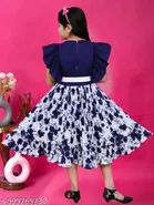 Printed Cotton Fit And Flare Dress for Girls 