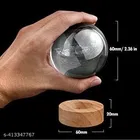 Wooden Base Decorative Crystal Ball 