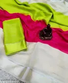 Cotton Linen Printed Saree for Women 