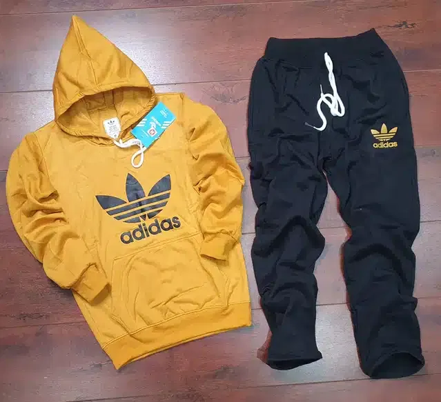 Full Sleeves Printed Tracksuit for Men (Yellow & Black, M)