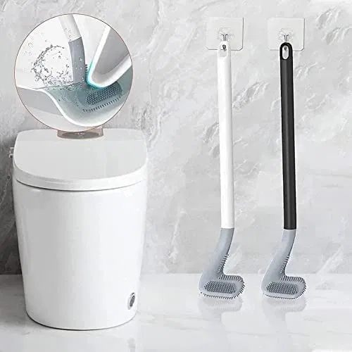 Enmora Golf Shape Toilet Brush [White & Grey]
