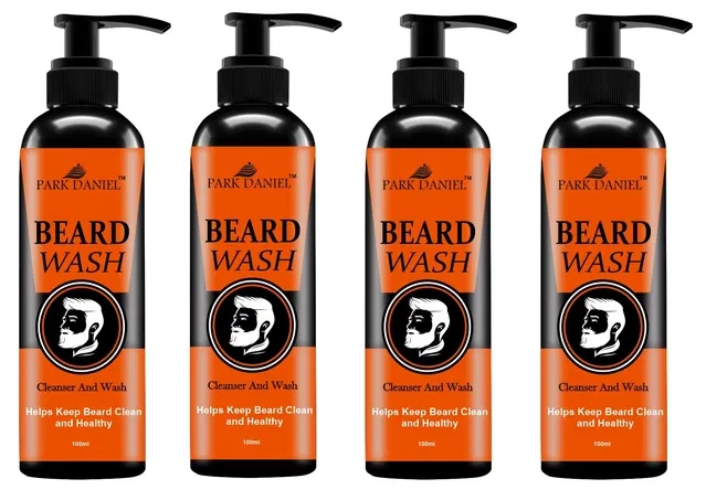 Park Daniel Beard Wash (100 ml, Pack of 4)