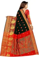Trendy Banarasi Saree with Blouse Piece For Women 