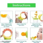 Baby Rattle Nibbler,Fruit Feedee#Teether Feeder Baby Gift