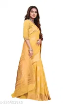 Chanderi Cotton Zari Woven Saree for Women 