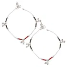 Brass Silver Plated Anklet for Women 
