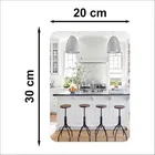 AK Arts Acrylic Wall Mirror Stickers, Silver, 20x30 cm