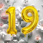 Foil Balloon for Birthday Celebration, No. 19 