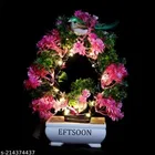 Artificial Bonsai Plant with Sparrow & Light 