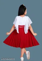 Colorblocked Chiffon Fit and Flare Dress for Girls 
