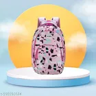 Polyester Backpack Bag, Pink