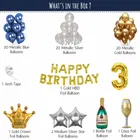 Cocktail Theme 3rd Birthday Balloon Decoration Kit , Multicolor, Pack Of 68