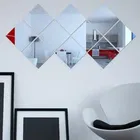Acrylic Square Shaped Wall Mirror Stickers 