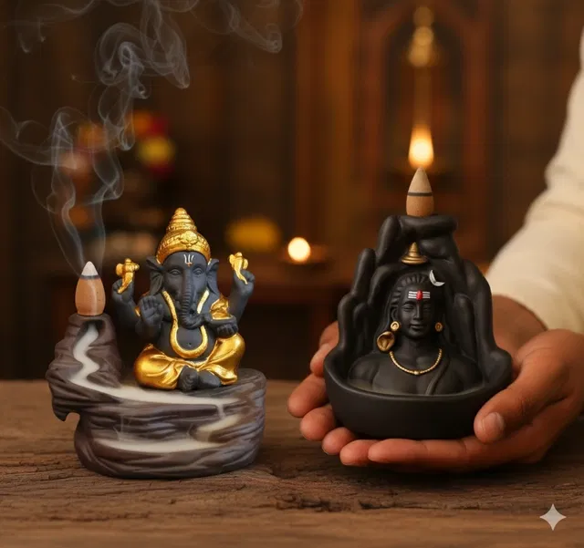 Resin Decorative Idols ,(Black)