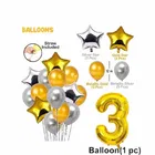 3rd Happy Birthday Balloon Decoration,White,Set Of 1