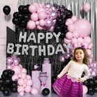 9th Happy Birthday Balloon Decoration Kit, Multicolor, Pack Of 64