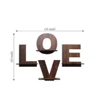 KC Arts MDF LOVE Wall Hanging Shelves 6x6 inch Pack of 4