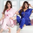 Satin Nightsuit for Women 
