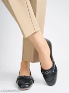 Solid Synthetic Ballerinas for Women 