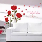 AVV Red Rose Wall Stickers 120x75cm