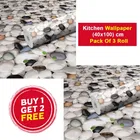 Vinyl Wallpaper for Kitchen Wall 