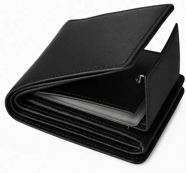 Men's Casual PU Wallet, Black
