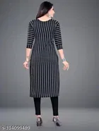 Crepe Striped Kurti for Women 