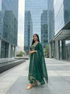 Printed Anarkali Kurta Set for Women 