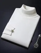 High-Neck Solid T-Shirts for Men 