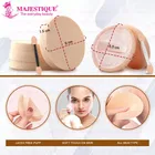 Powder Puff with Round Makeup Sponge 