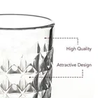 Set of 6 Aqua Plastic Glass