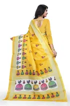 Khadi Silk Printed Saree for Women 
