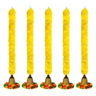 Artificial Marigold with Pom Pom & Bell In The Bottom Plastic 