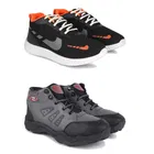 Sports Shoes for Men, Multicolor, Pack of 2 
