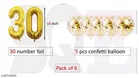 7 Pcs 30 Number Foil, Golden, Set of 1