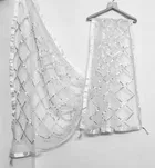 Net Self-Design Dupatta for Women 